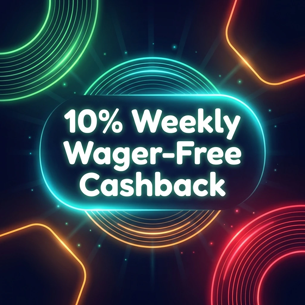 10% Weekly Wager-Free Cashback